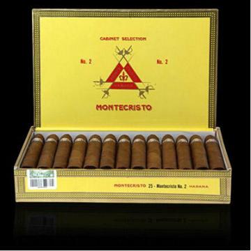 蒙特克里斯托2号鱼雷雪茄木盒25支Montecristo NO.2