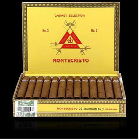 蒙特克里斯托3号雪茄木盒25支Montecristo No.3