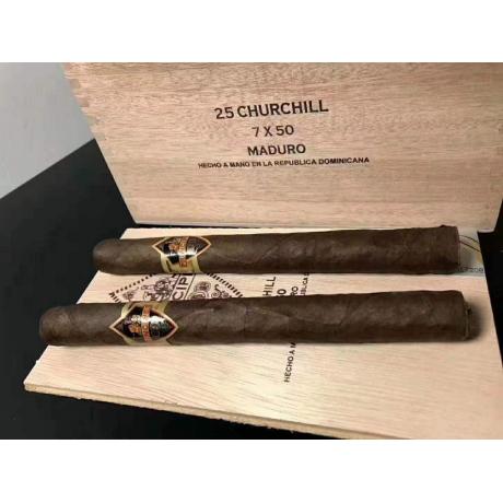 拉奥罗拉马杜罗丘吉尔雪茄木盒25支Principes Churchill